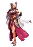  1girl breasts cleavage dnf dungeon_and_fighter feathers gloves npc 