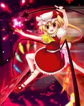  bad_id bad_pixiv_id blonde_hair flandre_scarlet hat one_side_up ponytail red_eyes short_hair solo toronto_(yamu) touhou wings 