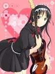  akiyama_mio bad_id bad_pixiv_id bass_guitar black_eyes black_hair dress eviryun fuwafuwa_time gothic_lolita instrument k-on! lolita_fashion long_hair solo 