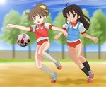  2girls ball hirasawa_ui k-on! multiple_girls 