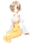  bad_id bad_pixiv_id bodysuit brown_eyes brown_hair final_fantasy final_fantasy_ix garnet_til_alexandros_xvii gloves lowres orange_bodysuit riichu short_hair solo 