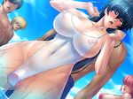  ahegao beach breasts edit erect_nipples igawa_asagi kagami kagami_hirotaka large_breasts lilith-soft multiple_boys public see-through swimsuit taimanin_asagi taimanin_asagi_battle_arena uncensored vibrator 