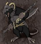  armor horn male mammal rat ratte rodent skaven tagme weapon 