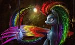  2014 electricity equine female friendship_is_magic hair light_bulb mammal multi-colored_hair my_little_pony pegasus purple_eyes rainbow_dash_(mlp) rainbow_hair solo sparks tsitra360 wings 