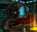  alien cum dragon drxeno gay male megalodon_(artist) penis sex sulferdragon 