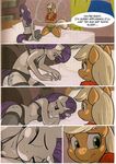  ajin applejack_(mlp) clothed clothing dialog english_text female friendship_is_magic my_little_pony rarity_(mlp) skimpy text 