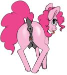  2017 2019 anatomically_correct animal_genitalia anus blue_eyes butt dock equine female feral friendship_is_magic mammal my_little_pony nipples nude pinkie_pie_(mlp) presenting puffy_anus solo squishy_kitty_(artist) teats tongue tongue_out 