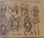  bow champagne_flute concept_art drinking_glass evil_smile eyepatch hair_bow harime_nui kill_la_kill sketch smile smirk sushio trigger_(company) twintails 