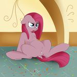  after_sex anus blue_eyes blush clitoris confetti cum cum_inside equine female friendship_is_magic fur hair hi_res hooves horse inside long_hair looking_at_viewer mammal my_little_pony open_mouth pink_fur pink_hair pinkamena_(mlp) pinkie_pie_(mlp) pony presenting pussy sitting solo spread_legs spreading thexiiilightning 