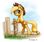  2014 applejack_(mlp) cannibalus equine female feral friendship_is_magic horse mammal my_little_pony pony solo 