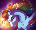  2014 equine female feral friendship_is_magic horse kittehkatbar looking_at_viewer mammal my_little_pony pegasus pony rainbow_dash_(mlp) smile solo wings 