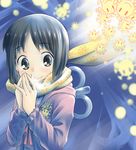  black_eyes black_hair kamakura_(nichijou) naruse nichijou shinonome_nano short_hair smile winding_key 