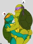  bald blush brother butt crazedg donatello_(tmnt) eyes_closed gay incest looking_down male mask michelangelo_(tmnt) nude reptile scalie shell sibling smile squint teenage_mutant_ninja_turtles turtle 