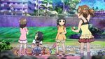  5girls beach_toys black_hair bokura_wa_minna_kawaisou brown_hair child children kawai_ritsu multiple_girls playing skirt 