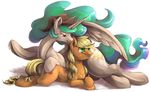  2014 accessory_swap applejack_(mlp) audrarius blonde_hair blush cowboy_hat cutie_mark duo ear_biting earth_pony equine female feral friendship_is_magic fur green_eyes hair hat hi_res horn horse mammal multi-colored_hair my_little_pony orange_fur plain_background pony princess_celestia_(mlp) purple_eyes sweat white_background white_fur winged_unicorn wings 