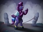  blue_eyes clothing costume cutie_mark equine feral forced friendship_is_magic goo horse livriel male mammal my_little_pony open_mouth pegasus penetration rape scared shadowbolts_(mlp) solo tears transformation wings 