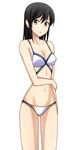  ashisu_sahoto black_hair brown_eyes highres kenken mangaka-san_to_assistant-san_to solo swimsuit 