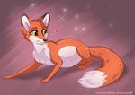  2014 abby black_nose blush canine female feral fox mammal multi_nipple nipples pregnant rukifox solo yellow_eyes 