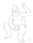  anthro chubby croconaw feraligatr7 nintendo penis pok&eacute;mon video_games 