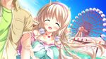  1girl blonde_hair collarbone eyes_closed game_cg julia_lin_road long_hair magical_marriage_lunatics!! open_mouth pointy_ears yamakaze_ran 