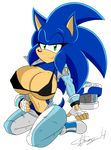  alpha_channel anthro big_breasts bikini blue_hair breasts cleavage clothed clothing crossgender female hair hedgehog mammal nipple_bulge plain_background sega skimpy solo sonic_(series) sonic_the_hedgehog superi90 swimsuit transparent_background undressing 