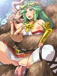  boris_(noborhys) donkey_kong green_hair jewelry kid_icarus lots_of_jewelry nintendo palutena penis sex 