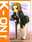  bad_id bad_pixiv_id bent_over brown_eyes brown_hair drumsticks hairband k-on! pora school_uniform shoes short_hair solo tainaka_ritsu uwabaki 