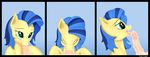  2014 blue_hair cum cum_in_mouth cum_inside equine female feral formal_gentleman freckles hair hooves horse male mammal milky_way_(character) original_character pony saliva saliva_string straight tongue tongue_out two_tone_hair 