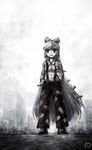  bad_source fujiwara_no_mokou limfoman long_hair monochrome solo touhou very_long_hair 