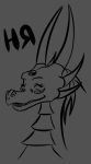  2018 2d_animation animated cynder digital_media_(artwork) dragon female horn killdark open_mouth solo spyro_the_dragon text tongue video_games 
