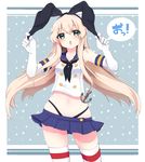  blonde_hair blue_eyes gloves hairband highres kantai_collection long_hair ribbon sailor_collar shiika_yuno shimakaze_(kantai_collection) solo thighhighs very_long_hair 