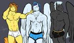  bgn body_hair braeburn_(mlp) chest_hair clothing equine facial_hair friendship_is_magic male mammal muscles my_little_pony my_little_pony_ soarin_(mlp) thunderlane_(mlp) underwear wings wonderbolts_(mlp) 