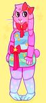  animatronic bonnie_(fnaf) bow cute dress female five_nights_at_freddy&#039;s lagomorph mammal mathematicalcat rabbit smile solo 