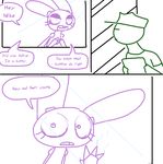  animatronic bonnie_(fnaf) comic dialog english_text five_nights_at_freddy&#039;s human lagomorph mammal mike_schmidt rabbit subversion suggestive text the_weaver 