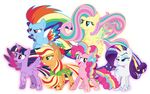  2014 absurd_res alpha_channel applejack_(mlp) equine female feral fluttershy_(mlp) friendship_is_magic hi_res horn horse mammal my_little_pony pegasus pinkie_pie_(mlp) rainbow_dash_(mlp) rarity_(mlp) theshadowstone twilight_sparkle_(mlp) unicorn winged_unicorn wings 