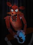  anthro balls canine five_nights_at_freddy&#039;s fox foxy_(fnaf) hook machine male mammal mechanical open_mouth penis pirate robot sharp_teeth sitting skittleytwix solo teeth video_games 