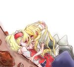  alice_margatroid aria_(opera) bad_id bad_pixiv_id blonde_hair cupcake food kirisame_marisa multiple_girls touhou yuri 