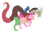  all_fours discord_(mlp) doggystyle equine friendship_is_magic from_behind horse interspecies mammal my_little_pony pink_mane pinkie_pie_(mlp) pony sex twilicious 