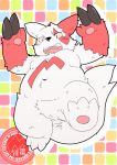  2015 anthro belly kota&acute; male moobs navel nintendo overweight overweight_male pok&eacute;mon pok&eacute;mon_(species) solo video_games zangoose zangoose_day 