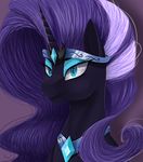  2014 equine female feral friendship_is_magic horn horse mammal my_little_pony nightmare_rarity_(mlp) rarity_(mlp) santagiera solo unicorn 