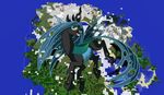  changeling friendship_is_magic green_eyes horn minecraft my_little_pony open_mouth queen_chrysalis_(mlp) sharp_teeth teeth theunknown644 video_games wings 