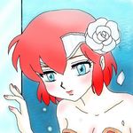  blue_eyes elle_de_rosenbach female flower headband lowres panpukin red_hair solo urusei_yatsura urusei_yatsura_only_you 