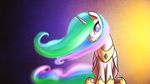  2014 equine eyelashes female feral friendship_is_magic fshydale fur hair horn long_hair looking_at_viewer mammal multi-colored_hair my_little_pony open_mouth princess_celestia_(mlp) smile solo white_fur winged_unicorn wings 