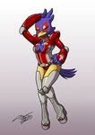  avian bird breasts crossgender falco_lombardi female nintendo one_eye_closed rockgaara star_fox toes video_games wink 