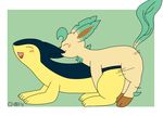  ambiguous_gender blush c111131_(artist) eeveelution leafeon male nintendo penetration pok&eacute;mon sex typhlosion video_games 