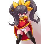  ashley ashley_(warioware) black_hair blush child dress dress_lift hairband headband nintendo panties pantyshot red_eyes skirt skirt_lift super_mario_bros. thighhighs twintails underwear upskirt warioware white_panties 