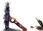  armor blonde_hair male_focus monado nirattama shulk solo sword weapon xenoblade_(series) xenoblade_1 