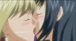  2girls animated animated_gif blood_royal blush kiss multiple_girls saliva tongue yuri 