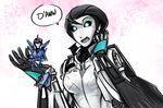  arcee english_text glowing glowing_eyes june_darby_(character) machine macro mechanical milf mother parent robot text transformers transformers_prime unknown_artist 