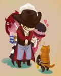  black_hat cat dracule_mihawk hat kumacy lynol one_piece perona puss_in_boots stuffed_toy toy umbrella yellow_eyes 